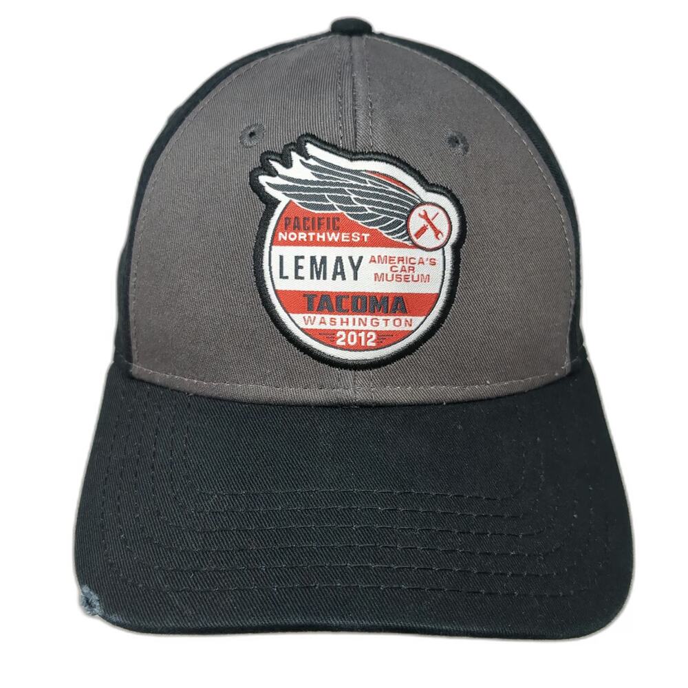 OTTO Baseball Cap Black Gray One Size LeMay Car Museum Tacoma 2012 Winged Hat